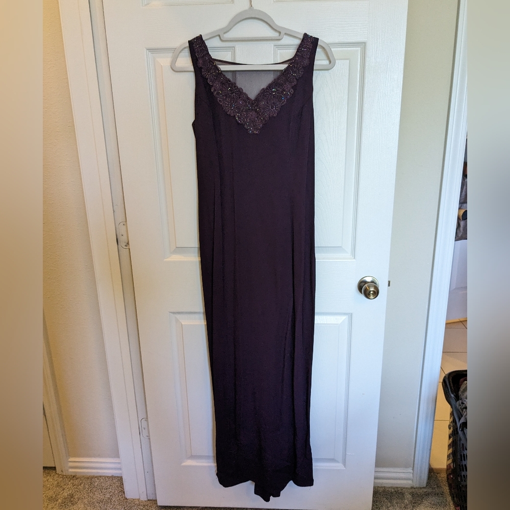 Purple formal gown